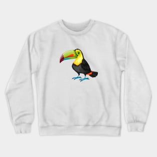 Beautiful and Cute Toucan Bird Crewneck Sweatshirt